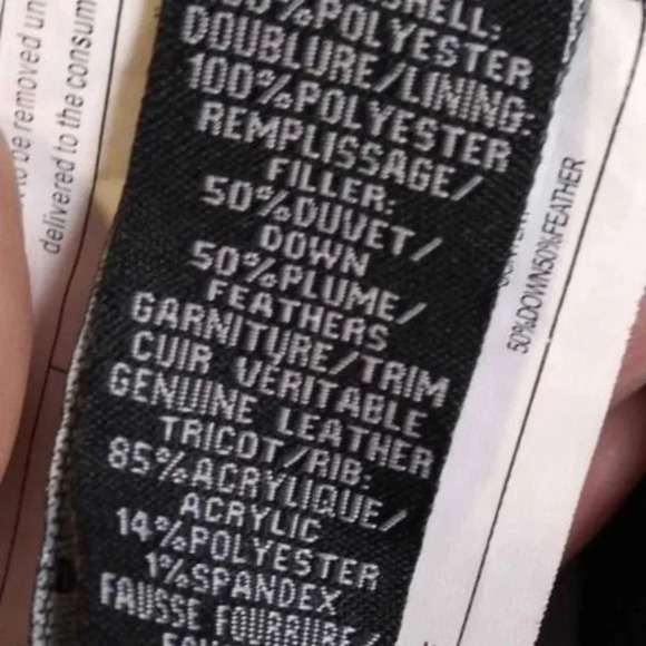 Rudsak Atelier Noir coat Genuine leather trim down and feather filled - Picture 6 of 7